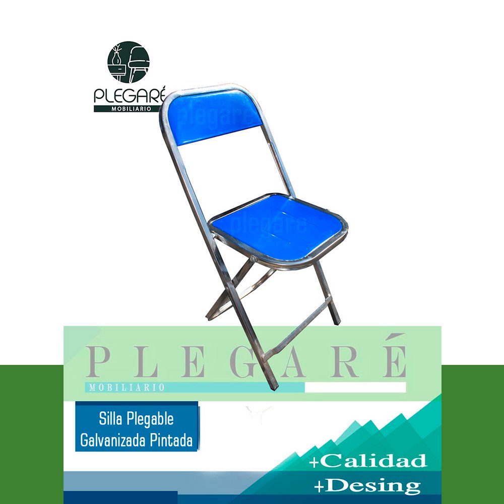 Silla Plegable Galvanizada Pintada – Versatilidad y Durabilidad en Cada Espacio